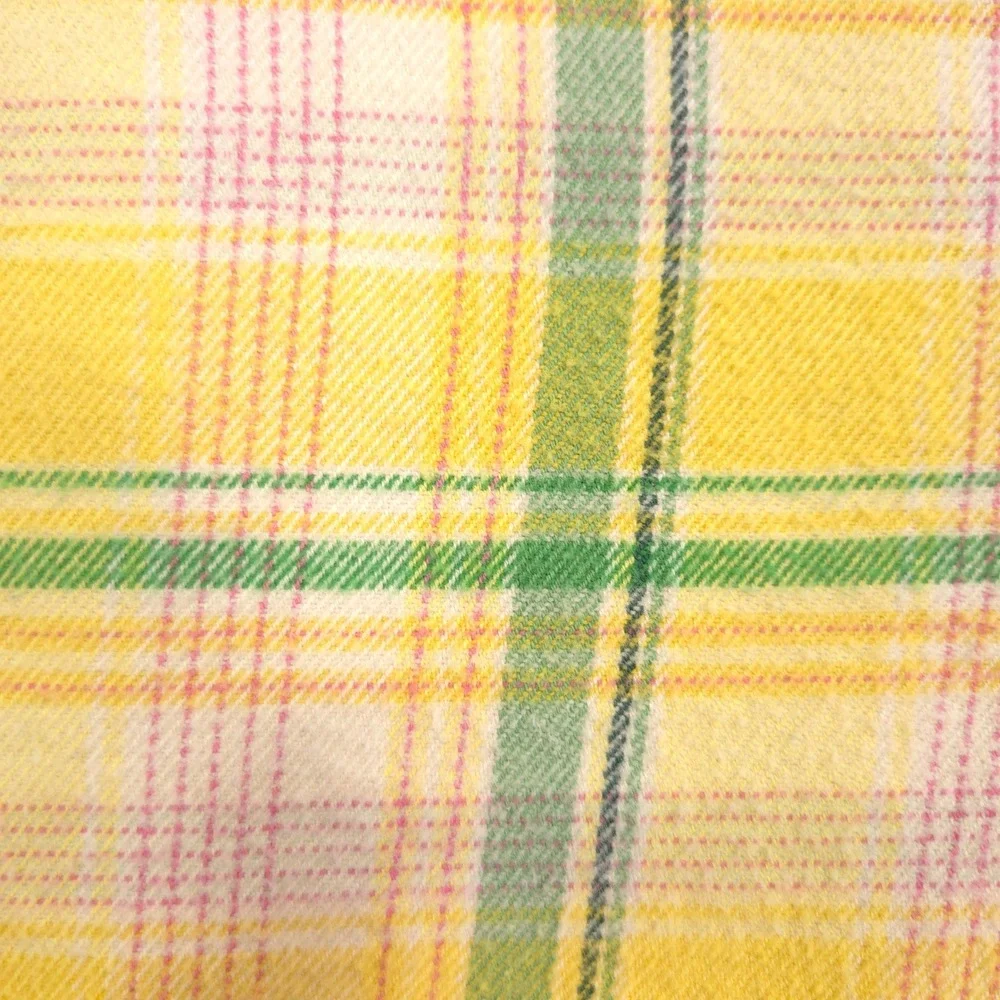 Vintage Polo Ralph Lauren Flannel Mens M Yellow Multi Plaid Regent Custom Fit